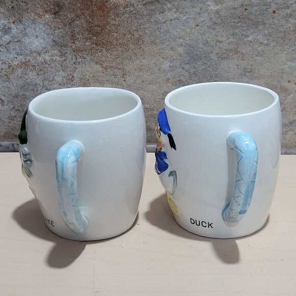 Donald Duck Ludwig Von Drake Disney Mugs 1961 RCA Victor Dealer Courtesy Gift - Picture 11 of 11